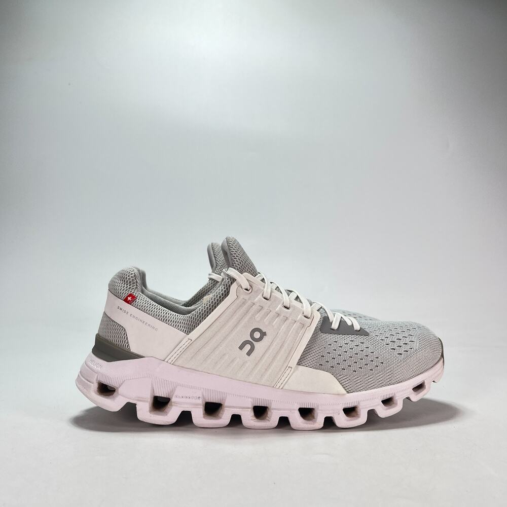 On Cloudswift Gray White Running Shoes Athletic Sneakers 41.99579 Women's Size 9